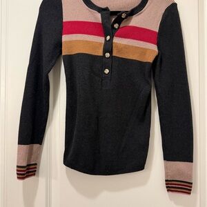 Faherty Mikki Henley - Throwback Stripe - Throwback Stripe / M.